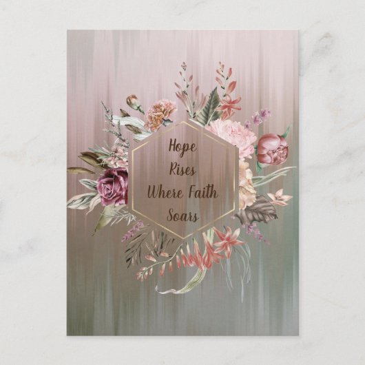 ハガキが信仰に浮かぶ希望 ポストカード (正面)