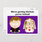 ハガキが引っ掛かる空白の- インビテーションポストカード (正面/裏面)