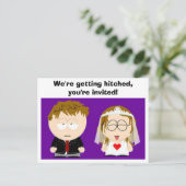 ハガキが引っ掛かる空白の- インビテーションポストカード (スタンド正面)