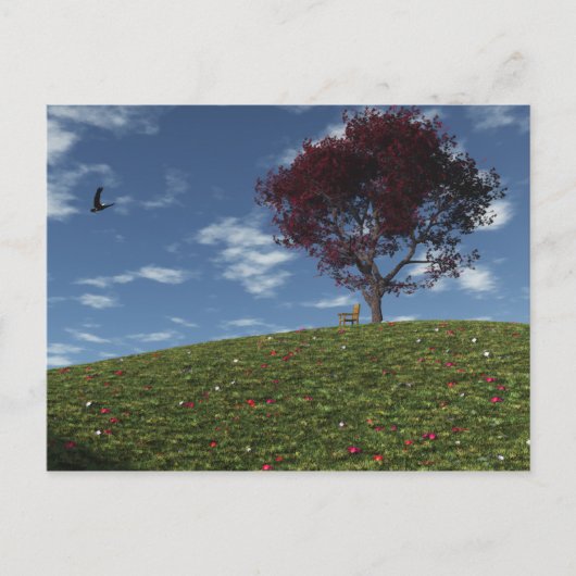 ハガキで流れる雲 ポストカード (正面)