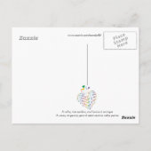 ハガキで「愛してる」とフランスの言う ポストカード (裏面)