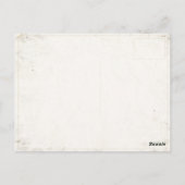 ハガキとヴィンテージサーカスタイガープリント ポストカード (裏面)