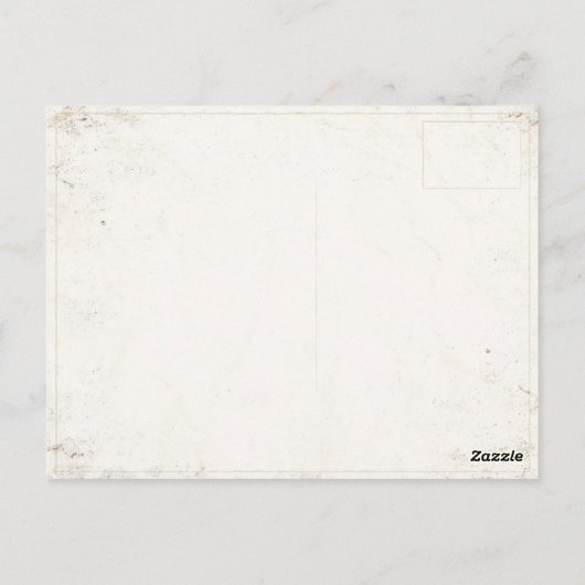 ハガキとヴィンテージサーカスタイガープリント ポストカード (裏面)