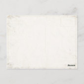 ハガキとヴィンテージフランスの夏イラストレーション ポストカード (裏面)