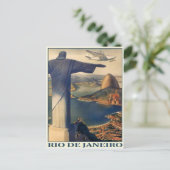 ハガキとヴィンテージリオデジャネイロプリント ポストカード (スタンド正面)
