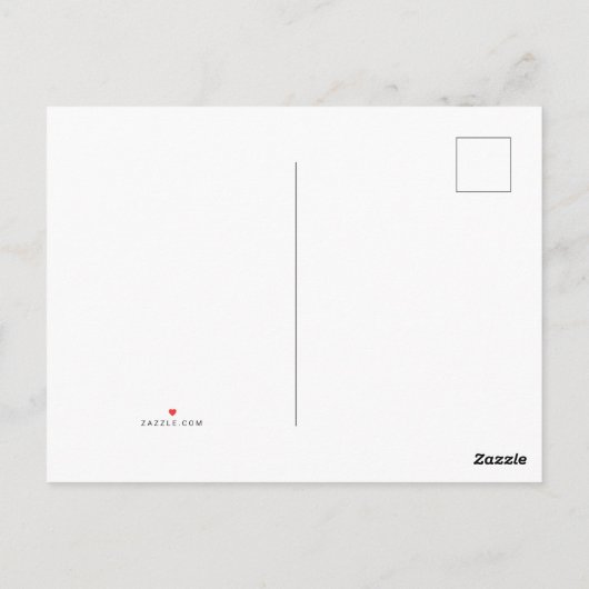 ハガキに世界中のパスポート切手を貼る ポストカード (裏面)