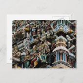 ハガキのヒンズー教寺院スリランカ ポストカード (正面/裏面)