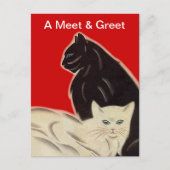 ハガキのプロモーションレスキュー会とペットの採用を歓迎 ポストカード (正面)