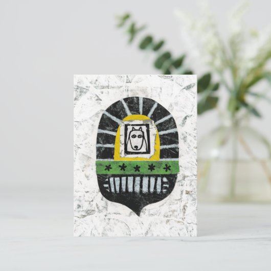 ハガキの下の犬 ポストカード (スタンド正面)