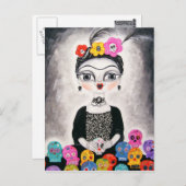 ハガキの死亡日 ポストカード (正面/裏面)