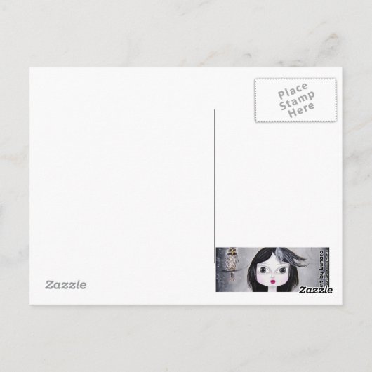 ハガキの死亡日 ポストカード (裏面)