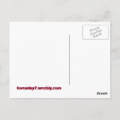 ハガキの花が大好き ポストカード (裏面)