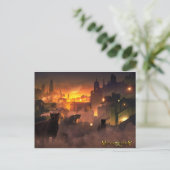 ハガキへのファンタジー – オリエンタル猫科の動物 ポストカード (スタンド正面)