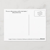 ハガキへのファンタジー – オリエンタル猫科の動物 ポストカード (裏面)