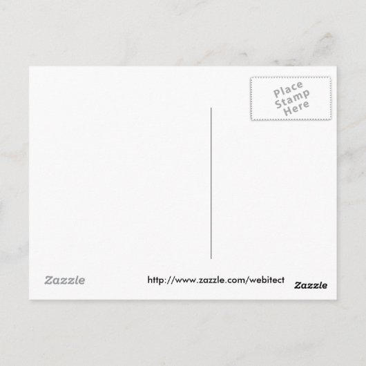 ハガキもしは、あなたは鉛鳥ではない。 ポストカード (裏面)