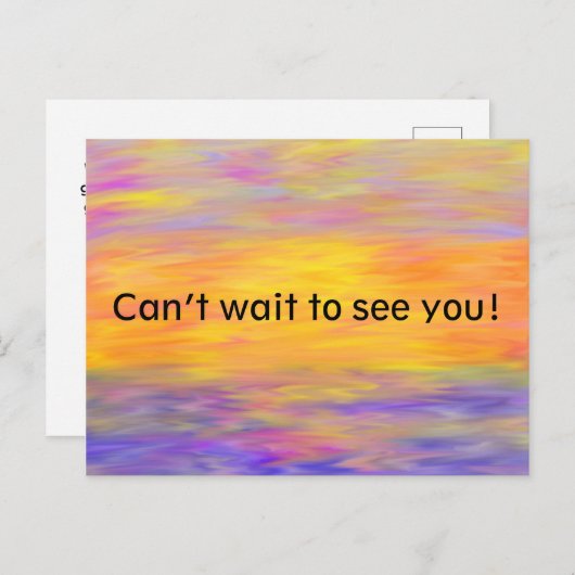 ハガキを見るのが待ち遠しい ポストカード (正面/裏面)