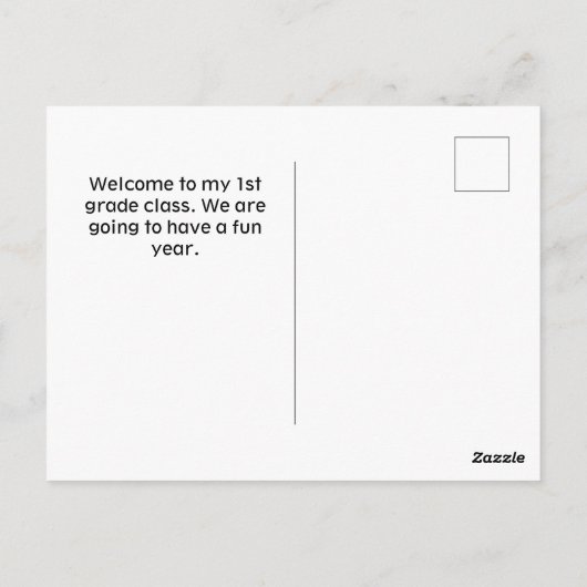 ハガキを見るのが待ち遠しい ポストカード (裏面)