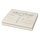 ハガキフランスのカルテポストエール空白のテンプレートルビー ラバースタンプ (スタンプ)