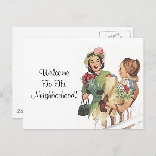 ハガキヴィンテージレトロへようこそ ポストカード (正面/裏面)