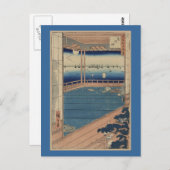 ハガキヴィンテージ日本のアート安藤広重5 ポストカード (正面/裏面)