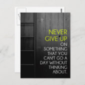 ハガキ与えの上に感動的しない ポストカード (正面/裏面)