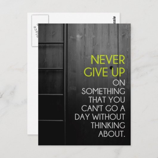 ハガキ与えの上に感動的しない ポストカード (正面/裏面)