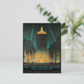 ハガキ付きヴィンテージニューヨークセントラルプリント ポストカード (スタンド正面)