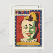 ハガキ付きヴィンテージ回路ピエロ ポストカード (正面/裏面)