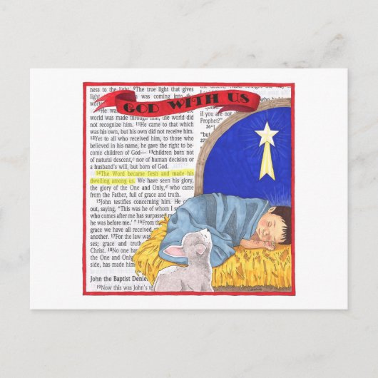 ハガキ付き神感動的様 ポストカード (正面)