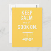 ハガキ保に落ち着いて調理師 ポストカード (正面/裏面)