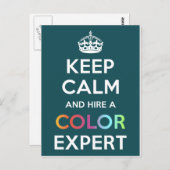 ハガキ保ーCalmとカラーエキスパートの採用 ポストカード (正面/裏面)