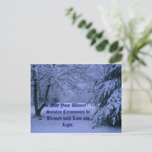 ハガキ冬の至... ポストカード (スタンド正面)