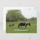 ハガキ後を追を頼む ポストカード (正面/裏面)