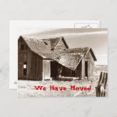 ハガキ我々はラムシャックシャックホームハウスを移動した 案内ポストカード (正面/裏面)
