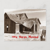 ハガキ我々はラムシャックシャックホームハウスを移動した 案内ポストカード (正面)
