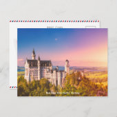 ハガキ新白鳥の石城,ドイツ德國・新天鵝堡 ポストカード (正面/裏面)