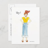 ハガキ書の方 インビテーションポストカード (正面/裏面)