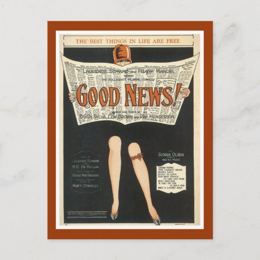 ハガキ最高のラ – Good News Things in Life ポストカード (正面)