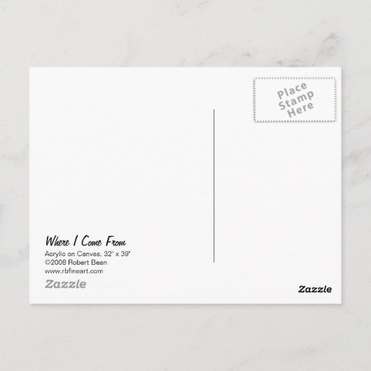 ハガキ来の出所 ポストカード (裏面)