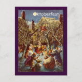 ハガキ満月パーティーオクトーバーフェストお祝い ポストカード (正面)
