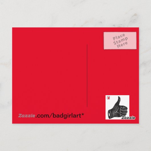 ハガキ滞在 ポストカード (裏面)