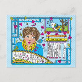 ハガキ考えが数える ポストカード