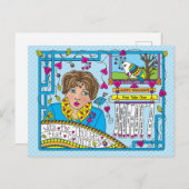 ハガキ考えが数える ポストカード (正面/裏面)