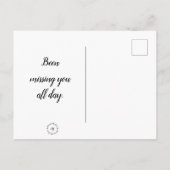 ハガキ考えーは終日恋しく思お前だ。 ポストカード (裏面)