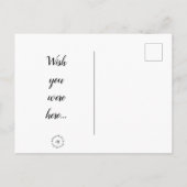 ハガキ考えー-：ここに来てほしい… ポストカード (裏面)