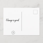 ハガキ考えー-：変更が良い。 ポストカード (裏面)