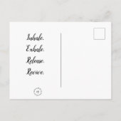 ハガキ考えー：復活。 ポストカード (裏面)