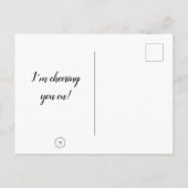 ハガキ考えー-：応援するよ！ ポストカード (裏面)