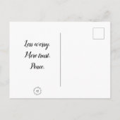 ハガキ考えー-: Peace. ポストカード (裏面)