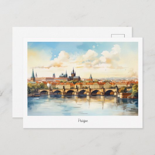 ハガキ色彩の鮮やかチェコ ポストカード (正面/裏面)